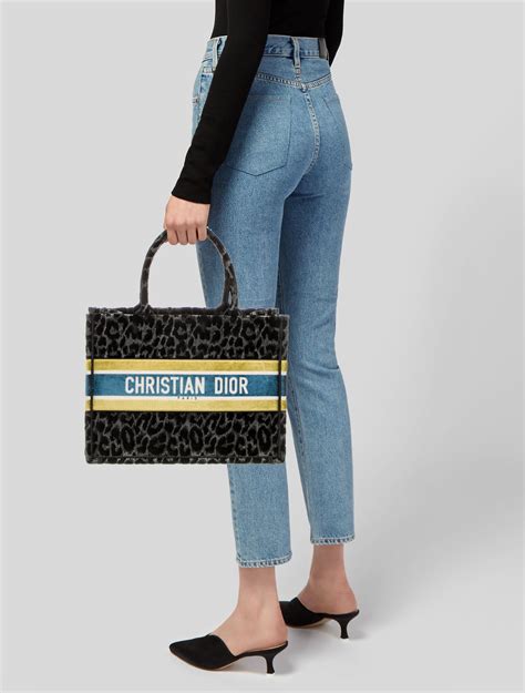 dior tote leopard|Dior mizza print tote.